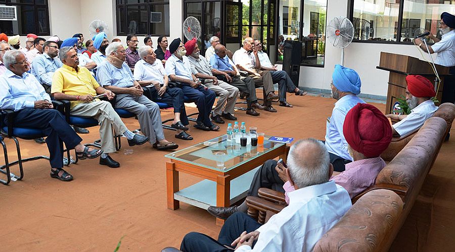 DR A.S. NANDA, Vice Chancellor addressing the Ex-Deans and faculty on the occasion of Teachers Day